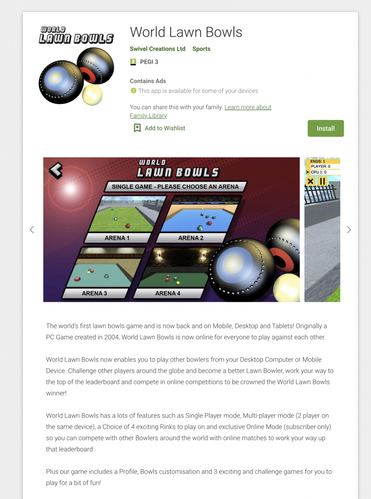 Online Lawn Bowls Game World Lawn Bowls news